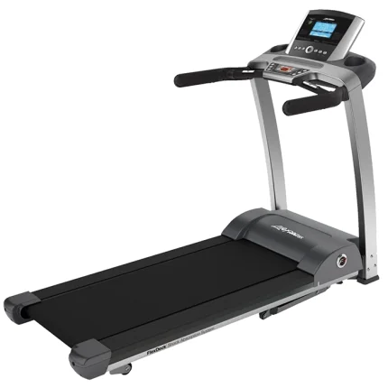 The Treadmill F3 Folding Go Console, showcasing its sleek design in its unfolded state