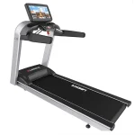 The Treadmill L8 Pro Sports Landice, showcasing its prominent color touchscreen display