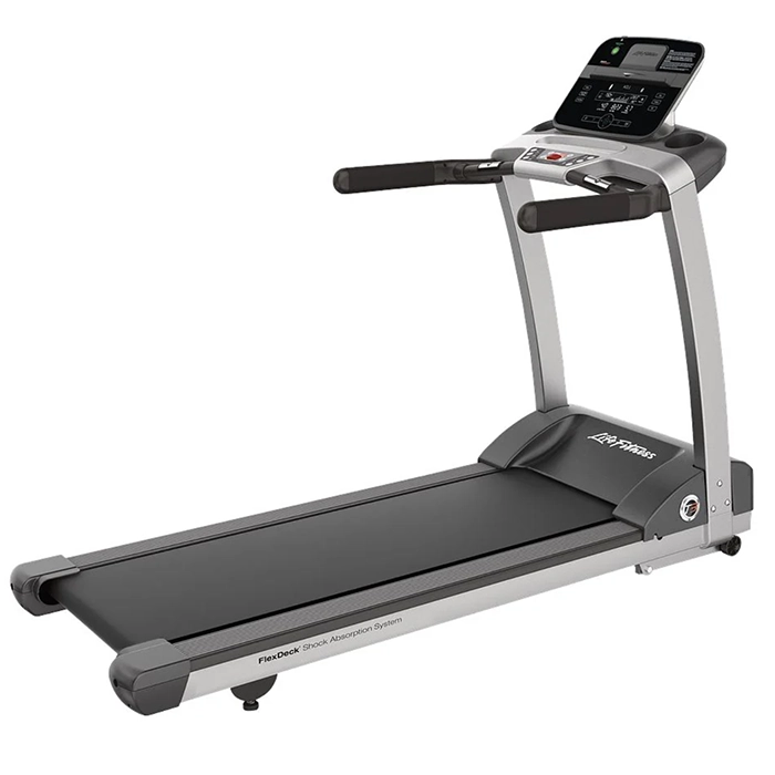 The Treadmill T3 Life Fitness Track Connect 2.0, showcasing its sleek design and digital display The Treadmill T3 Life Fitness Track Connect 2.0, showcasing its sleek design and digital display