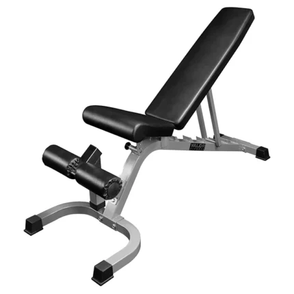 Valor Adjustable FID Benches Core Series in a 90-degree upright position