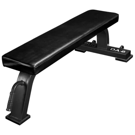 Valor Flat Benches Commercial Series Black in silver with heavy-duty steel frame and wheels